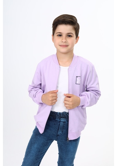 Toontoy Kids Toontoy Erkek Çocuk Kolej Yaka Fermuarlı Cepli Nakış Baskılı Örme Hırka - 2 İplik Lila Toontoy Kids Toontoy Erkek Çocuk Kolej Yaka Fermuarlı Cepli Nakış Baskılı Örme Hırka - 2 İplik Lila