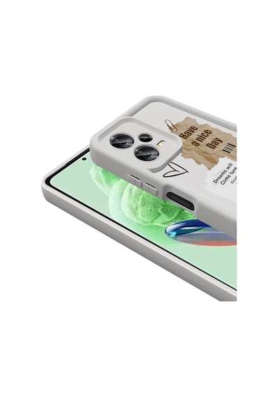 Nourthkiingdom Redmi Note 12 5g Kılıf Kamera Korumalı Baskılı Arka Yüzey Nrtk Klas Kapak - Koyu Kahve Koyu Kahve