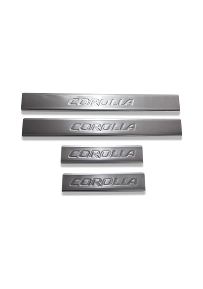 Toyota Corolla Sedan/hb Uyumlu Kapı Eşiği 4 Parça 2007-2012 Paslanmaz Krom