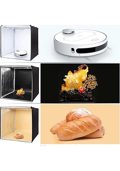 Yenilzd 60x60cm Profesyonel Stüdyo Led Işıklı Ürün Fotoğraf Çekim