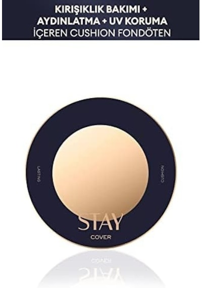 Uzun Süre Kalıcı, Yüksek Kapatıcılık Sağlayan Cushionspf40++15g Cushion No.21n
