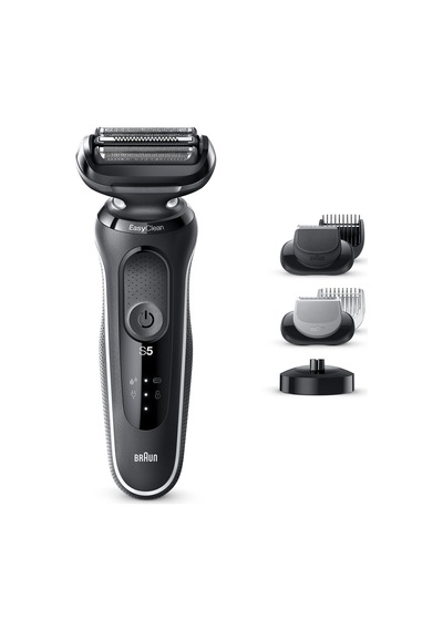 Braun Series 5 50-w4650cs Elektrikli Tıraş Makinesi Siyah/beyaz Şarj İstasyonu 2 Ek Parça