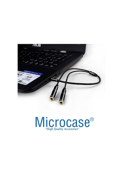 Microcase 3.5 Mm Çift Çıkışlı Kulaklık Çoğaltıcı Kablo - Al2312