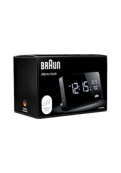 Braun Dijital Çalar Saat, Lcd Ekranlı, Diğer Cihazları Şarj Etmek İçin 2 X Usb-c Bağlantısı, Saat Ve Tarih Gös
