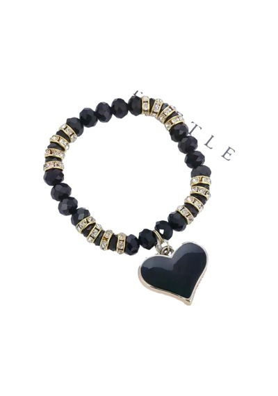 Black Heart Bileklik Siyah