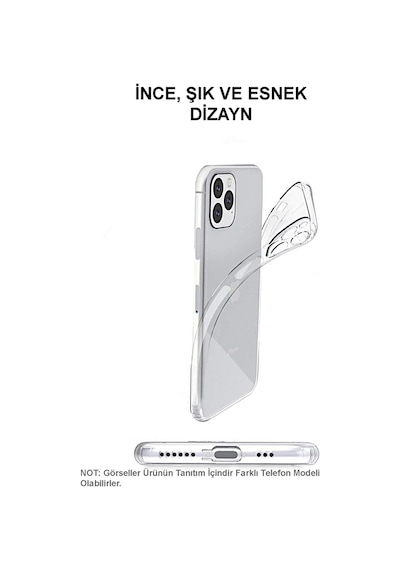 Samsun Galaxy S21 Plus ile Uyumlu Kapak Kamera Korumalı Şeffaf Tıpalı Silikon Kılıf