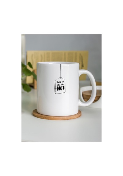 Kişiselleştirilebilir Drop It Like It's Hot Çay Temalı Beyaz Kupa Bardak - 330 Ml Çok Renkli - 876203833 Çok Renkli - 876203833 Çok Renkli