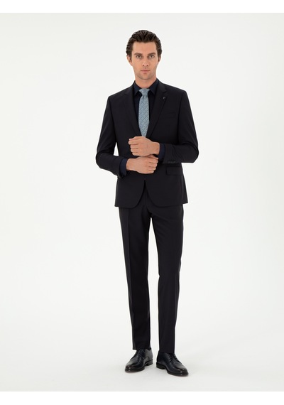 Cacharel Lacivert Slim Fit Takım Elbise