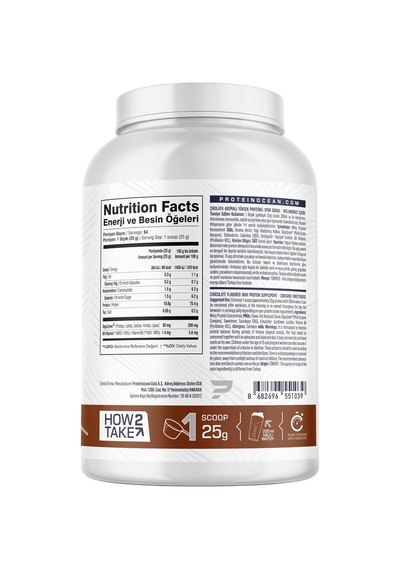 Whey Protein Çikolata 1.6kg 64 Servis Ahududu
