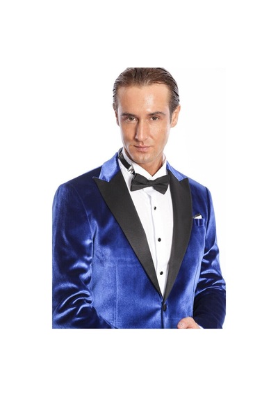 Wessi Kafide Lacivert Slim Fit Erkek Smokin Ceket Lacivert