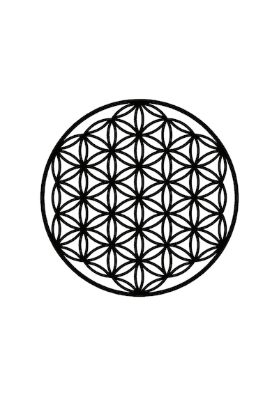 Çiçek Deseni Duvar Dekor Sticker Tip 11 40 X 40 Cm