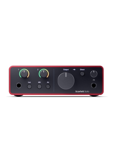 Scarlett Solo Gen 4 Ses Kartı: Gitarist, Vokalist Veya Prodüktör İçin Usb Audio Arayüzü, Stüdyo Kalitesinde Kay
