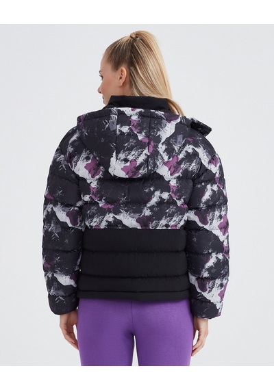 Skechers W Outerwear Padded Jacket Kadın Siyah Mont S232062-001 Siyah