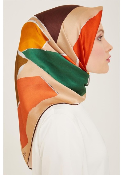 Armine Twill İpek Eşarp 24ya9125 81 - Desenli