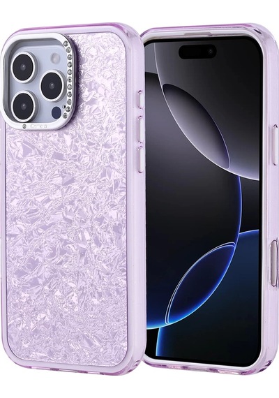 Apple Uyumlu iPhone 16 Pro Max Kılıf Taşlı Tasarımlı Zore Kapi Kapak