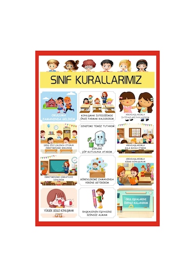 Hsn Sınıf Kuralları A3 Pvc Kaplı 30x42 Cm Afiş