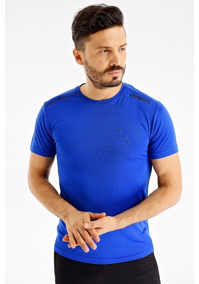 Uhlsport Erkek Günlük T-shirt Kevin M 3202110 Lacivert Siyah