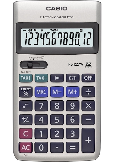 Casio HL-122TV 12 Hane Cep Tipi Hesap Makinesi