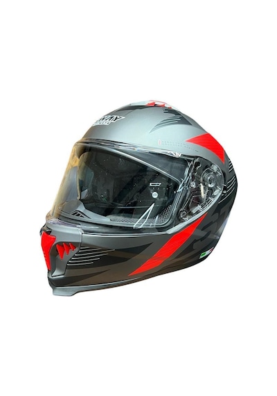 Sway 865 Full Face Güneş Gözlüklü Kapalı Motosiklet Kaskı M Beden Titanium Gri Kırmızı Gri - Kırmızı Sway 865 Full Face Güneş Gözlüklü Kapalı Motosiklet Kaskı M Beden Titanium Gri Kırmızı Gri - Kırmızı