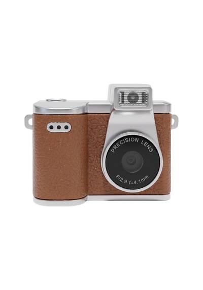 Everest Adk1980, Kahverengi, 720p Hd, 200mah Batarya, 1&quot Ekran, Anahtarlık Askılı, Flashlı, Mini Retro Dijital Kamera