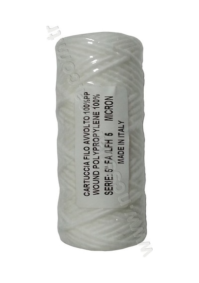 Aqua 5 Inç 5 Mikron Polipropilen Iplik Sarma Kartuş Filtre