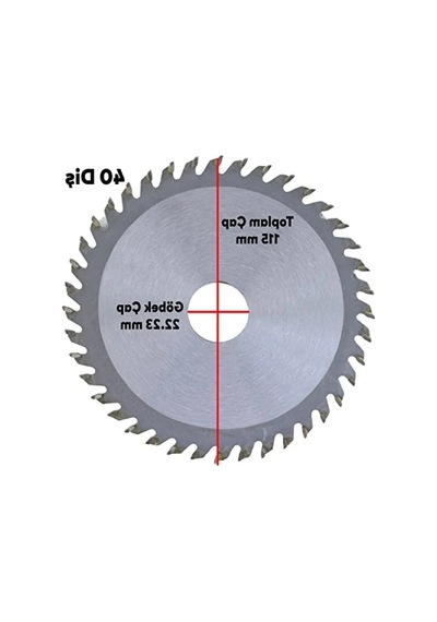 115 Mm Spiral Ağaç Kesme Testeresi, 40 Dişli