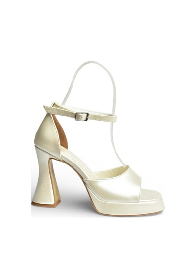 Fox Shoes Y404850209 Sedef Kalın Topuklu Kadın Ayakkabı SEDEF