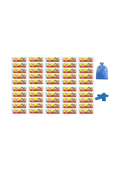 Ögem Büyük Boy Çöp Torbası Mavi 65X80 Cm 10 Lu 50 Rulo