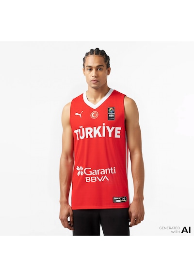 Puma Türkiye Erkek Kırmızı Basketbol Milli Takım Forma - 606606