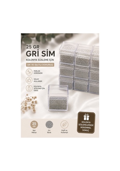 Kolonya Süslemesi İçin Parıltılı Sim - 914448473