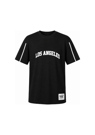 Trender Los Angeles Biyeli Kısa Kol O Yaka Siyah Erkek Çocuk T-shirt 26ydt1000061