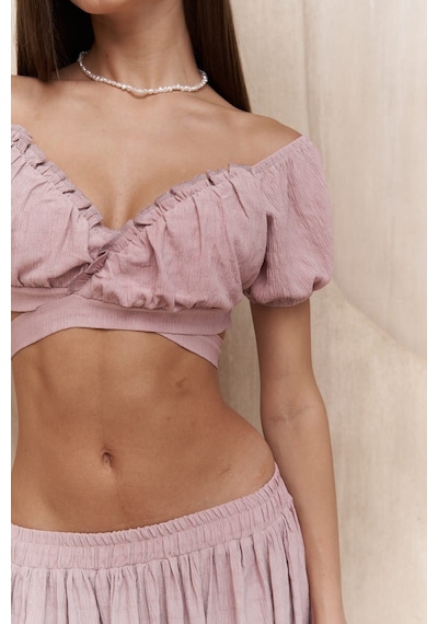 Mai Collection Mai Studios Co. Indriya Lila Crop Etek Takım Lila