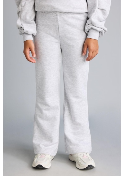 Defacto Bisiklet Yaka Sweatshirt Ve Nervürlü Pantolon 2li Takım Kız Çocuk I3868a826augr28 Gri-gr28