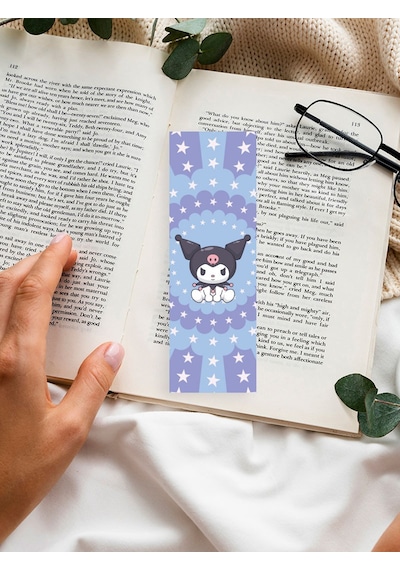 Sanrio Kuromi Anime Karışık Tasarım 10 Adet Kitap Ayraç Seti Pytk
