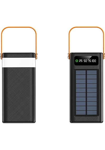 80.000 Mah Solar Güneş Enerjili Powerbank Hızlı Şarj Taşınabilir Aydınlatma Çoklu Çıkış -1575 BEYAZ