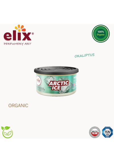 Elix Organik Metal Kutuda Doğal Liflere Emdirilmiş Özel Aromalı Koku - Arktik Buz