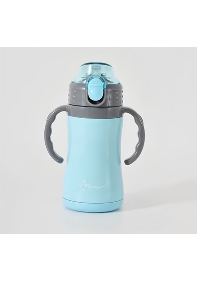 Penguen 3048 Biberon Termos Mavi Çelik Çift Katlı 280ml Mavi