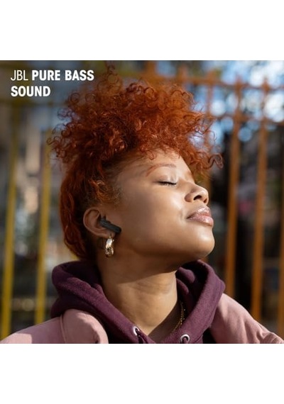 Jbl Wave Flex 2-40h Çalma Süresine Sahip Kablosuz Açık Çubuk Bluetooth Kulaklıklar, Akıllı Ortam Teknolojisi, Saf Bas Ses, Ip54 Su Geçirmez Ve Çok Noktalı Bağlantı, Siyah
