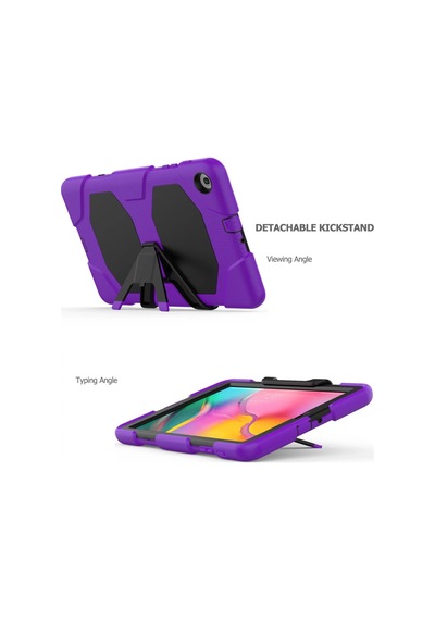 Newface Samsung Galaxy Uyumlu T510 Tab A 10.1 Kılıf Griffin Tablet Kapak Semeglbl - 78 - Mor