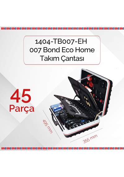 Brio Takım Çantası 007 Bond Eco Home 45 Parça