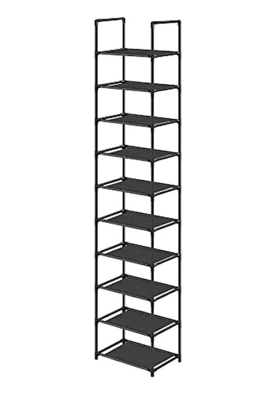 10 Katlı Ayakkabı Rafı, Metal Çerçeve Ve Dokuma Kumaş Açık Ceviz 10 Katlı Ayakkabı Rafı, Metal Çerçeve Ve Dokuma Kumaş Açık Ceviz