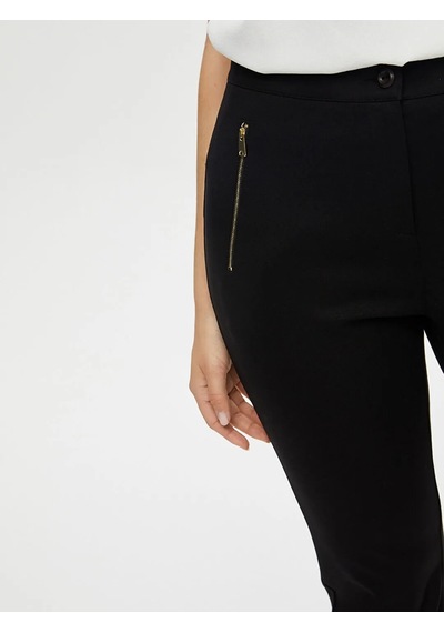 Faik Sönmez Slim Fit Vücut Şekillendiren Kadın Pantolon B00046-1 Siyah