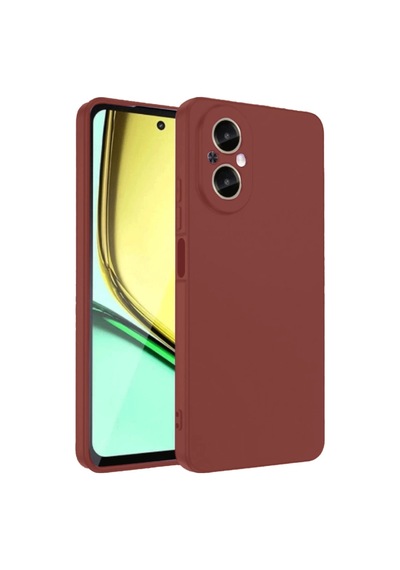 Realme 12 Lite Uyumlu Kılıf First Silikon - Bordo