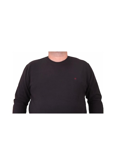Moc Grande Mocgrande Büyük Beden Selanik Classic Sweat 23200 Sıyah-Sıyah Siyah
