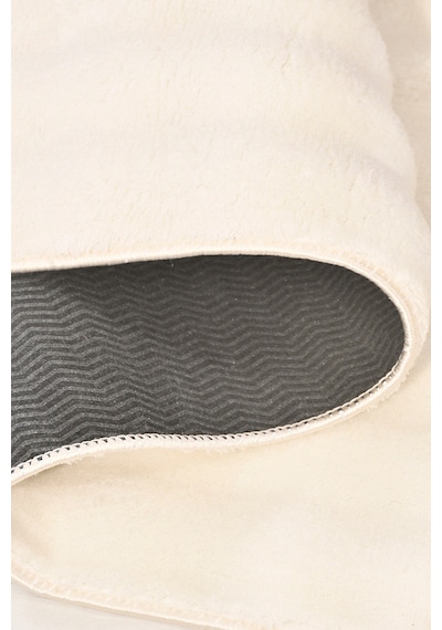 Yuvarlak Puffy Bubble Yumuşak Peluş Halı , Kaymaz, Yıkanabilir, Antre, Hol, Mutfak Halısı Krem