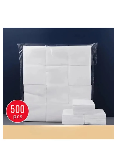 Makyaj Temizleme Pedi, Ince, Yumuşak Yüz Temizleme Mendilleri Kirpik Temizliği 500 Adet