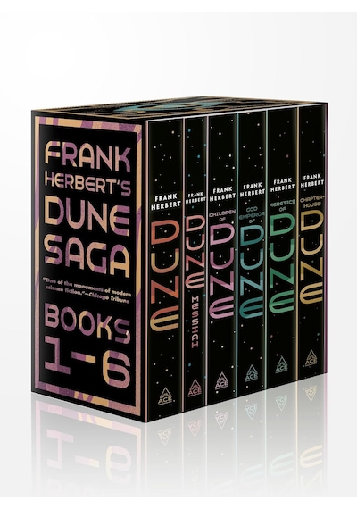 Frank Herbert's Dune Saga 6-book Boxed Set: Dune, Dune Messiah, Children Of Dune, God Emperor Of Dune, Heretics Of Dune, And Chapterhouse: Dune