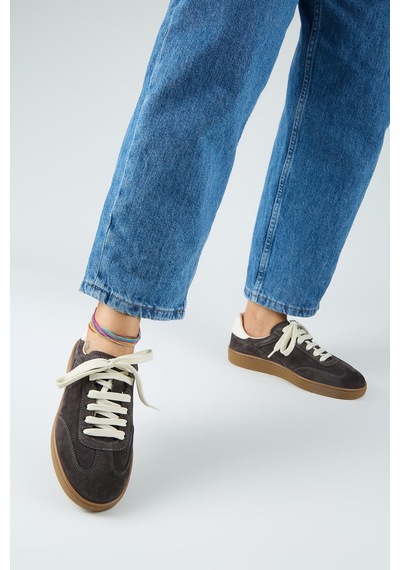Manijero Krahe Barbella 2 Kadın Hakiki Deri Üç Ayrı Alternatif Bağcıklı Antrasit-ekru Sneakers Manijero Krahe Barbella 2 Kadın Hakiki Deri Üç Ayrı Alternatif Bağcıklı Antrasit-ekru Sneakers