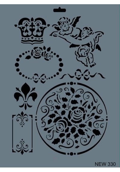 Mey İthalat Rich New Seri N-330 Stencil 35x25 Cm