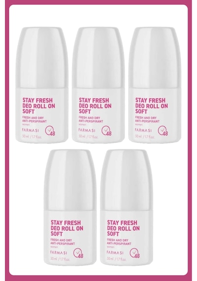 Stay Fresh Deo Roll On Soft 50 Ml Kadın 5 Adet
